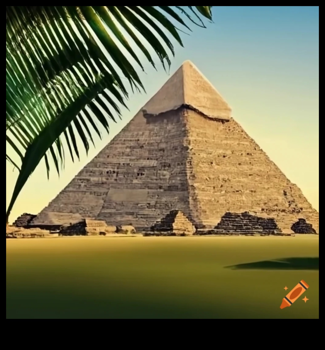 Piramīdas gleznā Mūžīgs Ēģiptes pieminekļu attēlojums 2 Piramīdas krāsā: Ēģiptes mākslas pieminekļu attēlošana
