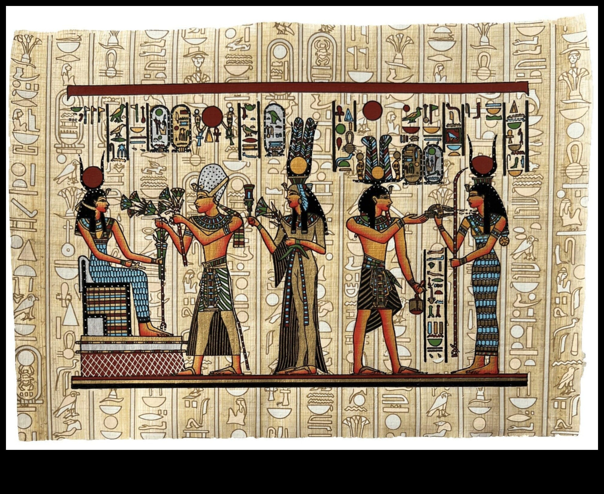 Papirusa gleznas: ainas no ikdienas dzīves Senajā Ēģiptē