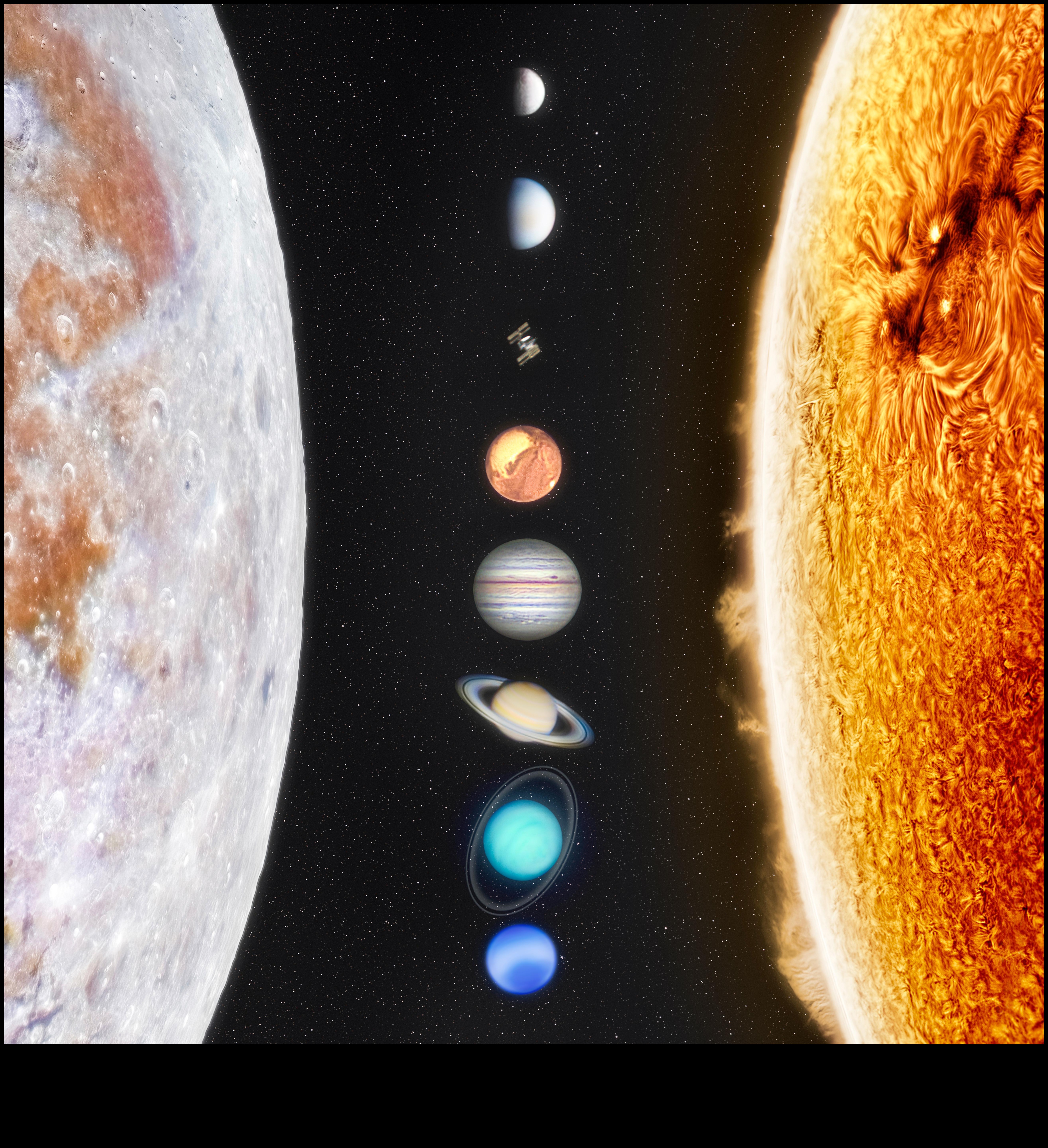 Saules sistēmas skatlogs: uzmanības centrā astrālie brīnumi kosmosā