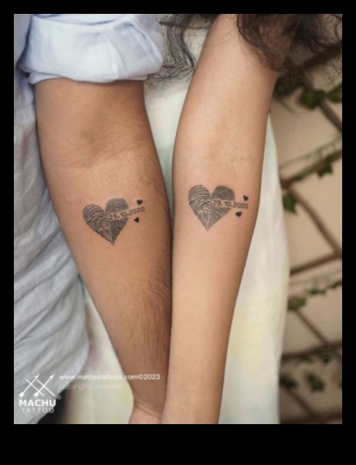 Ink Fusion: pāri tetovējumi, kas apvieno sirdis