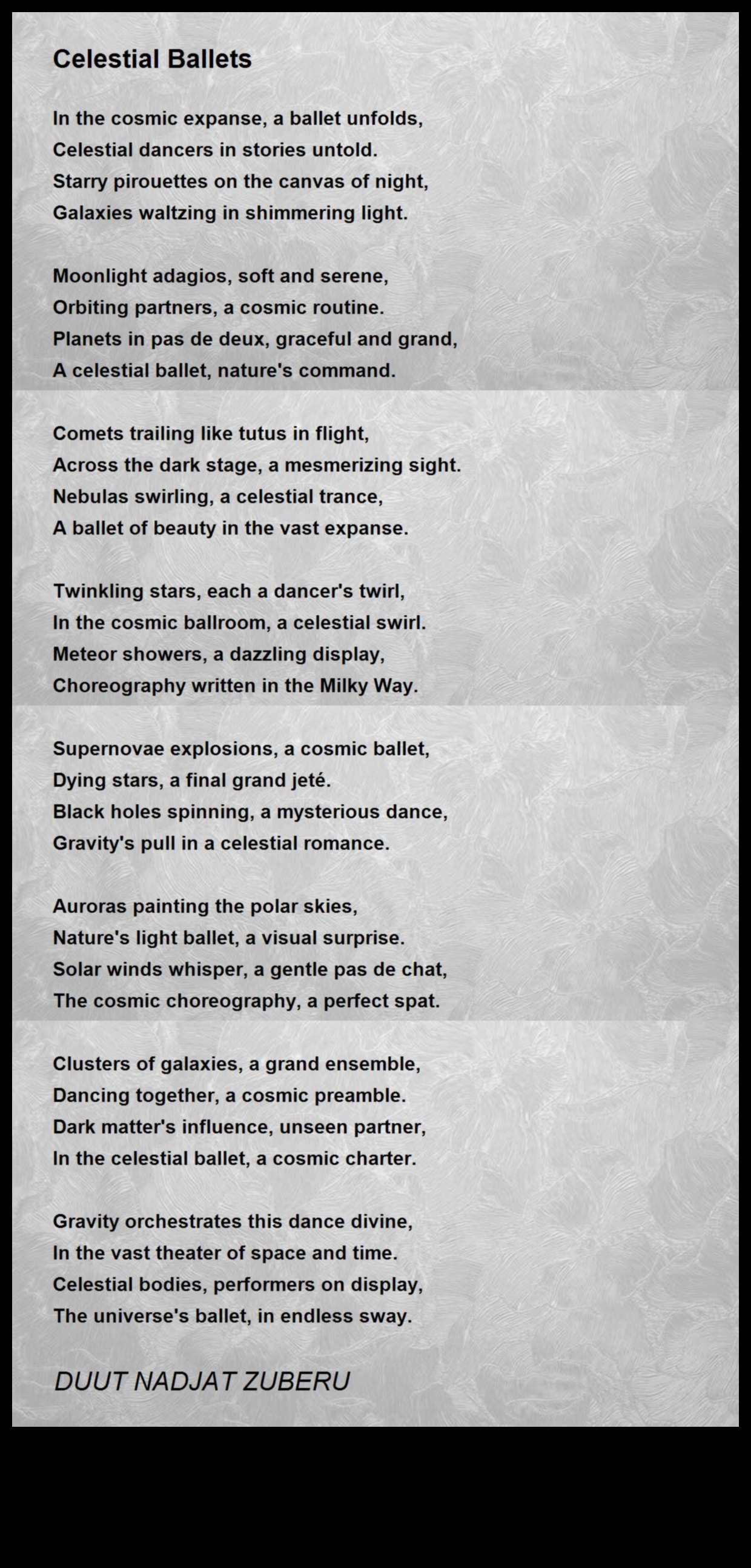 Melnā cauruma balets Debesu grācijas un gravitācijas deja 4 Melnā cauruma balets: elegantas kustības kosmoloģiskās telpas debesu dejā