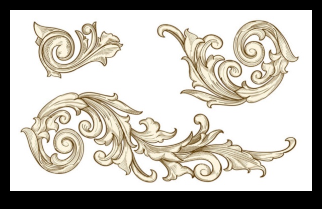 Apzeltīti ruļļi: baroka laika rokrakstu greznie dizaini