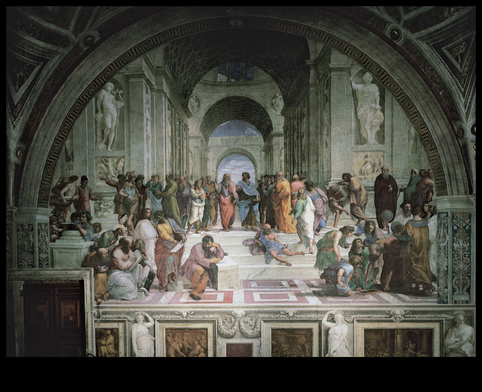 Filozofiskās freskas Senās domas atdzīvinātas 5 Filozofiskās freskas: mākslinieciskā izteiksme senajā domā