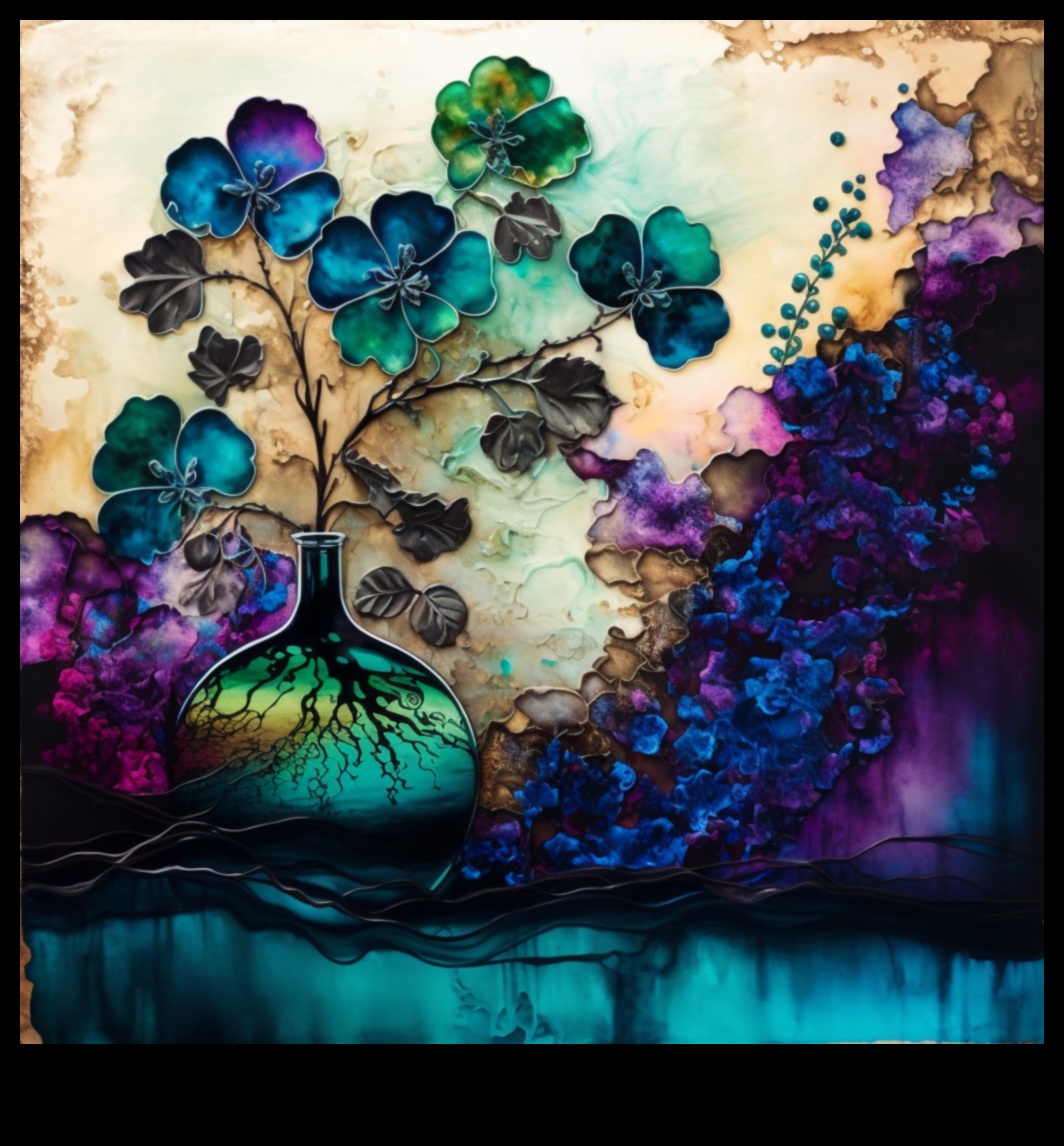 Gleznotā pilnība: Akvareļu tintes mākslinieciskā maģija