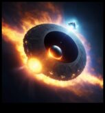 Melnā tukša balets Debesu grācijas un gravitācijas deja